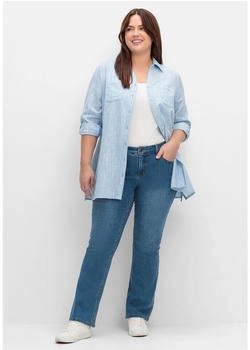 Sheego Bootcut-Jeans Curvy-Schnitt SUSANNE blue Denim