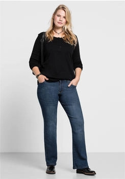 Sheego Bootcut-Jeans dark blue Denim