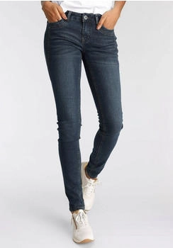 Arizona Jeans Skinny-fit-Jeans Keileinsätzen extra-enger Beinschnitt darkblue-used