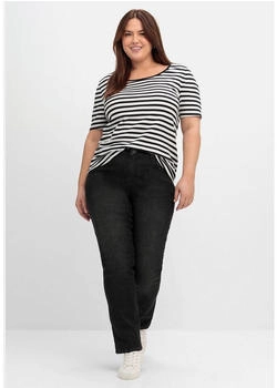 Sheego Gerade Jeans black denim