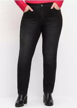 Sheego Jeans Curvy-Schnitt PIA 5-Pocket black Denim