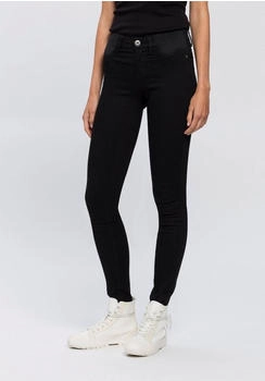 Arizona Jeans Skinny-fit-Jeans Ultra Stretch Used-Look-Crinkles niedrige Leibhöhe black