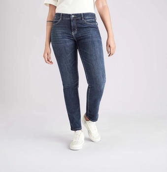 MAC Stretch-Jeans 'Angela' schmal blau new basic wash