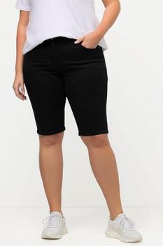 Ulla Popken Jeansbermuda Mandy schwarz