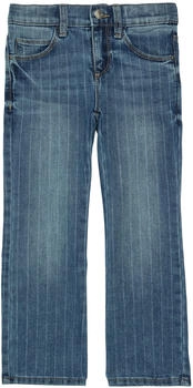 S.Oliver Regular Fit Flared Leg Glitzer-Nadelstreifen blau