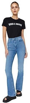 Trendyol Gerade Fackel Hohe Taille Jeans