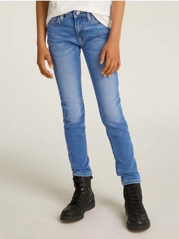 Calvin Klein MR SKINNY ESS WASHED BLUE DENIM Kinder Skinny-fit-Jeans