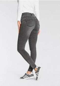 Arizona Jeans Skinny-fit-Jeans Ultra Stretch betonte Taille shaping-Effekt high Waist grey-used