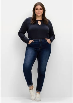 Sheego Stretch-Jeans große Größen dark blue Denim