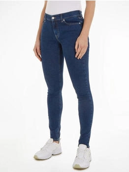 Tommy Hilfiger Skinny-fit-Jeans Logobadge und Logostickerei dark denim