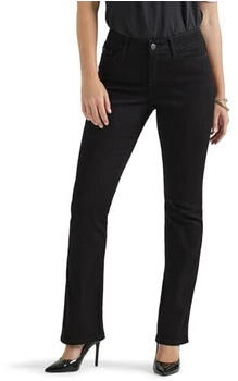 Lee Flex Motion Regular Fit Bootcut Jeans schwarz
