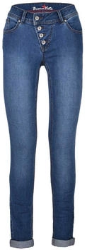 Buena Vista Damen Jeans Malibu Stretch Denim midsatone blau