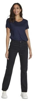 Kaffe KAvicky Damen Jeans Straight Hose hohem Bund black deep