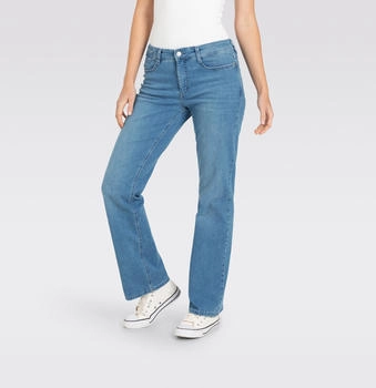 MAC Bootcut-Jeans LAURA winter baby blau