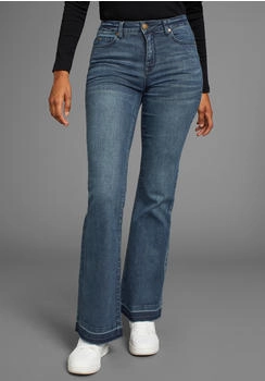 KangaROOS Flare Jeans High Waist blau dark blue used