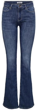 Only Onlann Mid DNM Soo615 Noos Flared Fit Jeans dunkles blau denim