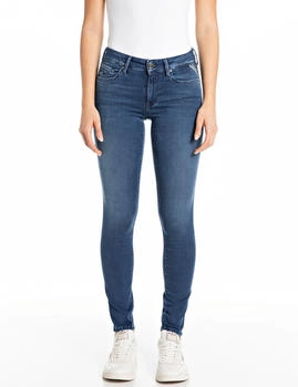 Replay NEW LUZ Skinny Fit 5-Pocket-Jeans blau blue 743