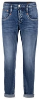 Herrlicher 7/8-Jeans "Shyra Cropped Denim Comfort" mit halb verdeckter Knopfleiste