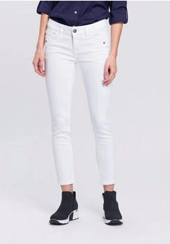 Arizona Jeans Skinny-fit-Jeans Keileinsätzen weiß