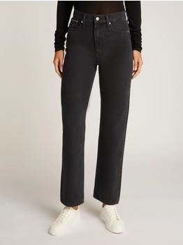 Calvin Klein Mom-Jeans HIGH RISE STRAIGHT leichte Stoned wash Optik Coinpocket