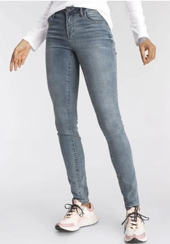 Arizona Jeans Skinny-fit-Jeans Ultra-Stretch extra-enger Beinverlauf blau-used