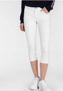 Arizona Jeans Caprijeans Ultra-Stretch extra-enger Schnitt modischer Beinabschluss Schlitz white