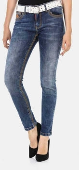 Cipo & Baxx Slim-fit-Jeans trendigen Ziernähten WD462