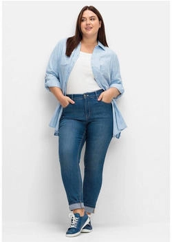 Sheego Stretch-Jeans 'Die Schmale' blau Denim