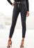 Buffalo High-waist-Jeans Knopfleiste schwarz Stretch