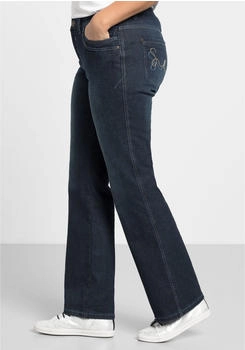 Sheego Stretch-Jeans Used-Effekten
