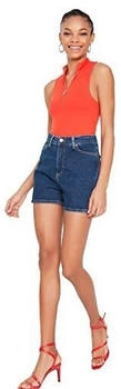 Trendyol Mom Denim Casual Shorts indigo