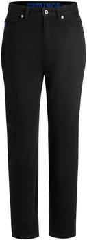 HUGO Schwarze Mom-Fit Jeans aus Denim mit Rinse-Waschung - Style Noe_B 50520595 Schwarz /