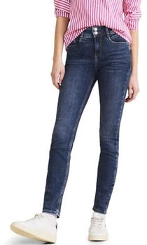 Street One York Jeanshose slim high brilliant indigo random wash