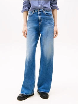 Tommy Hilfiger Jeans Claire High Rise Logo-Badge mid blue