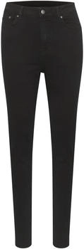 Kaffe KAsimone Slim Fit Jeans hoher Taille Washed Black Denim