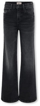 Only KOGJUICY LIFE WIDE LEG DNM DCC369 NOOS M&auml;dchen Denim Hosen washed black