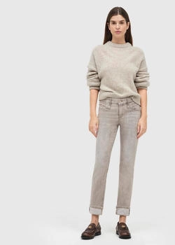 MAC Schmale Jeans Denim beige colored wash