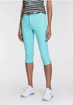 KangaROOS Caprijeans Gürtel skinny mint