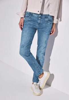 Street One A378878 Jeans im Destroyed-Look light blue