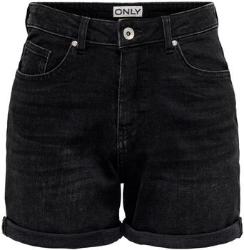 Only Jeans-Shorts 'ONLJOSEPHINE' washed schwarz