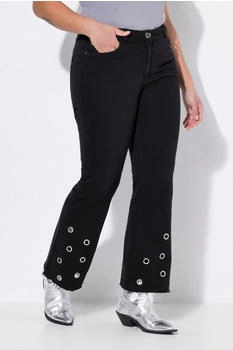 Angel of Style Jeans Claire Metallösen am Saum