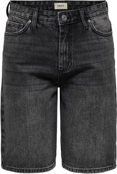 Only Sonny Wide High Waist Denim Shorts (15256709) washed black