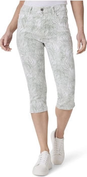Stooker PRINT CAPRI Damen Jeans Skinny Fit grün palmblatt