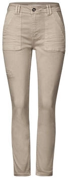 Street One QR Cargo Jeans beige gewaschen