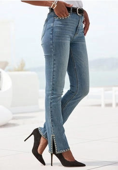 Buffalo 5-Pocket-Jeans Schlitz Nieten skinny
