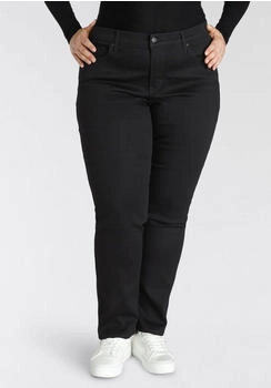 Levi's 314 Shaping Straight Jeans baumwoll-stretch schwarz soft black