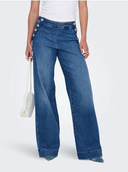 Only High-waist-Jeans ONLMADISON HW BUTTON WIDE DNM GEN769NOOS