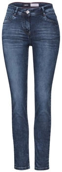 Cecil Style Scarlett 1-knopf 49 Jeans mid blue wash