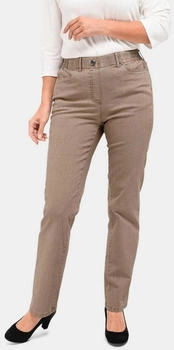 GOLDNER Bequeme Jeans Martha beige lang
