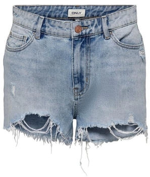 Only Pacy HW DNM Shorts light blue denim